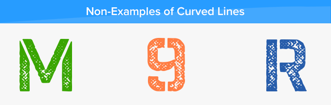 curved lines non examples